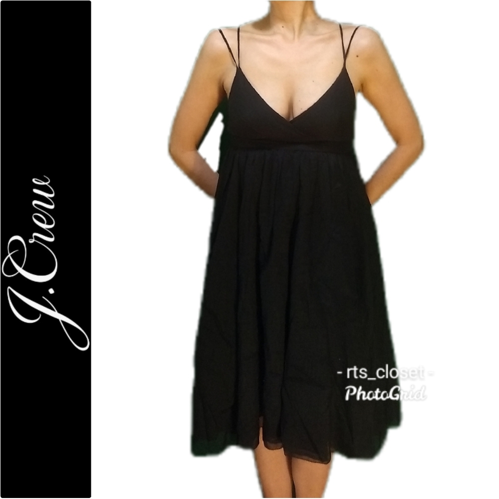 JCrew black summer cotton dress, Size 4